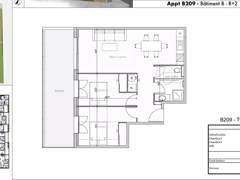 Appartement, 66 m²