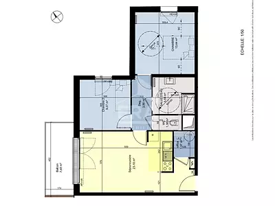 Appartement, 58,73 m²