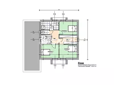 Maison, 119 m²