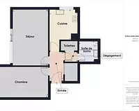 Appartement, 46,1 m²