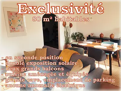 Appartement, 80 m²
