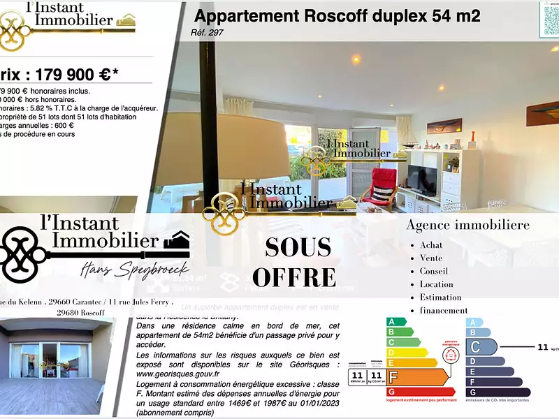 Appartement, 53,84 m²