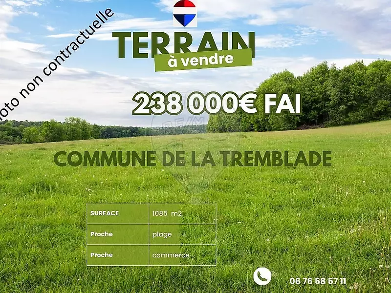 Terrain, 1 086 m²