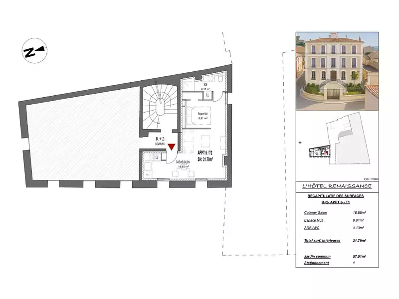 Appartement, 31 m²
