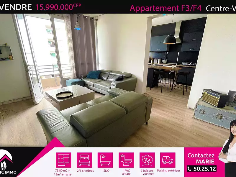 Appartement, 75,8 m²