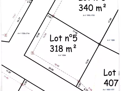 Terrain, 318 m²