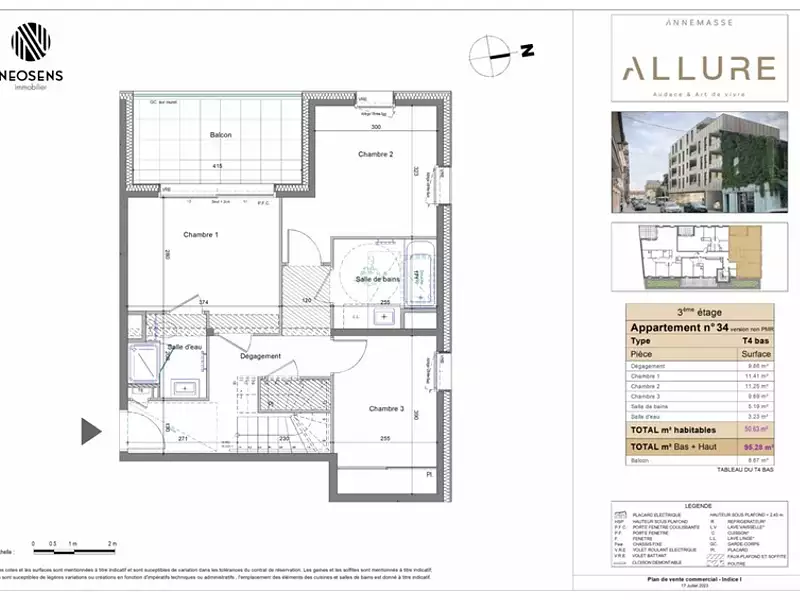 Appartement, 95 m²
