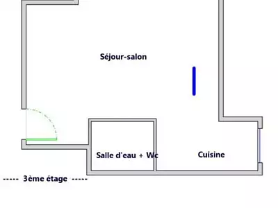 Appartement, 27 m²