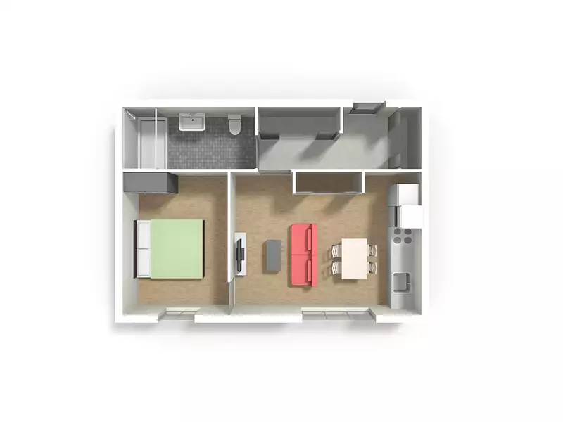 Appartement, 27,25 m²
