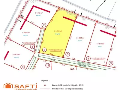 Terrain, 729 m²