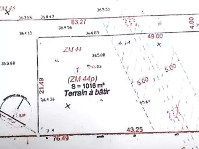 Terrain, 1 045 m²