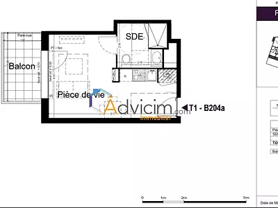 Appartement, 24 m²