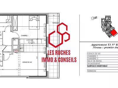 Appartement, 65,9 m²