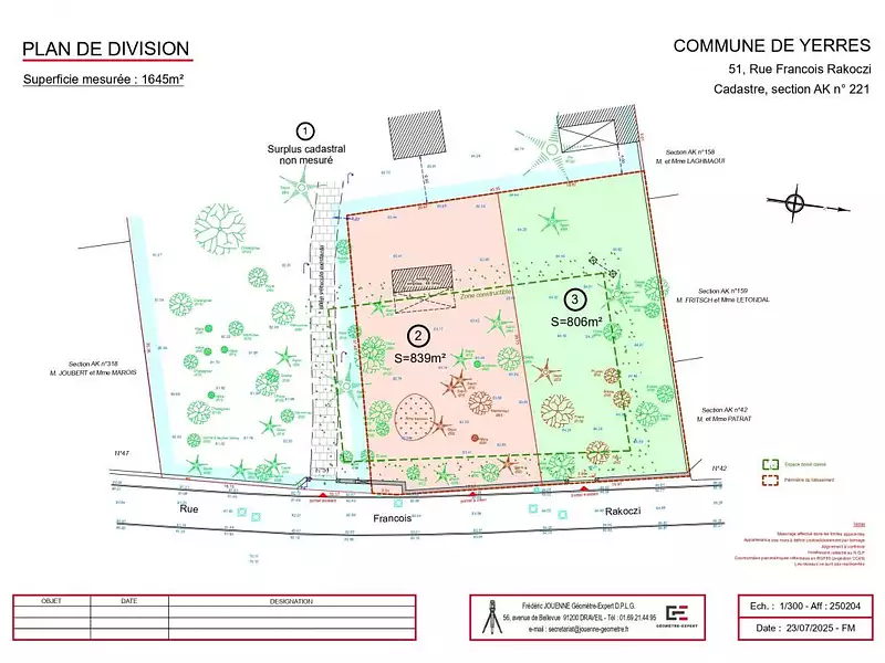 Terrain, 806 m²