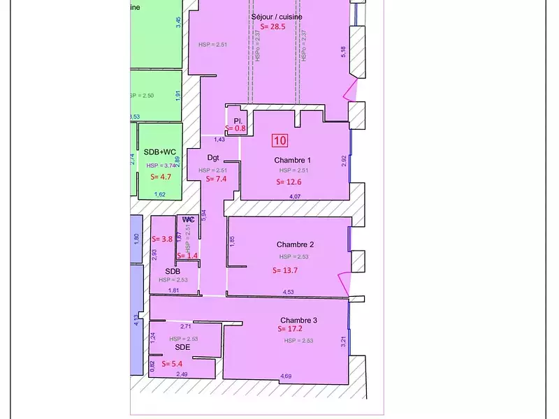 Appartement, 90,4 m²