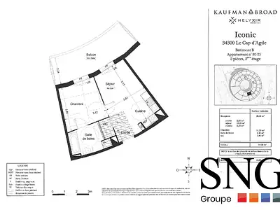 Appartement, 39,5 m²