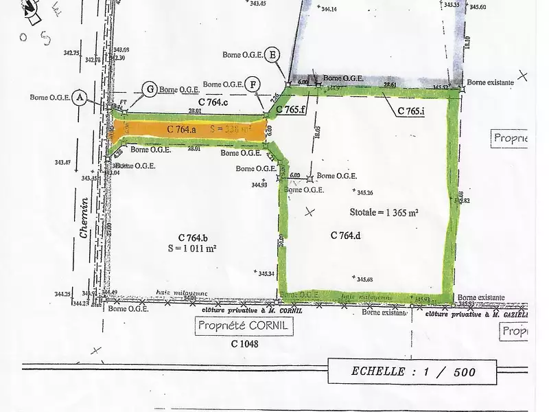Terrain, 1 365 m²