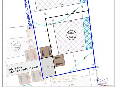Terrain, 500 m²