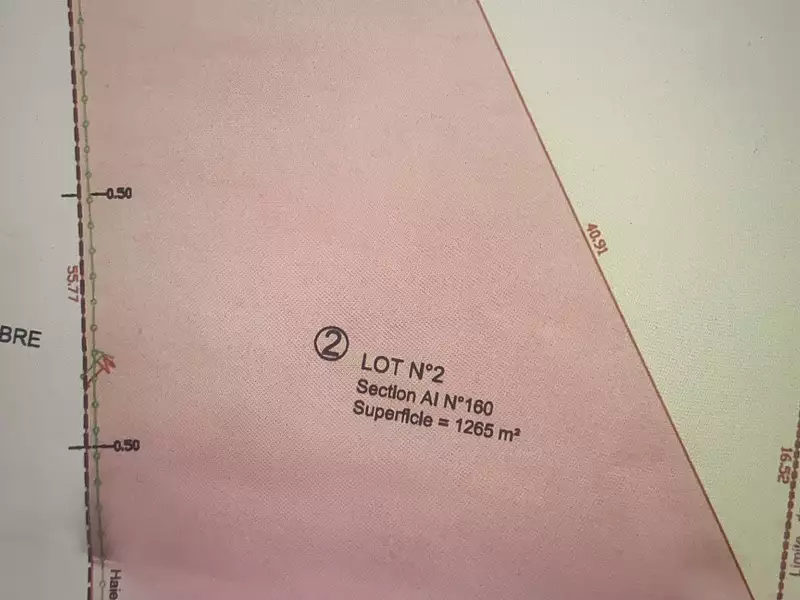 Terrain, 1 265 m²