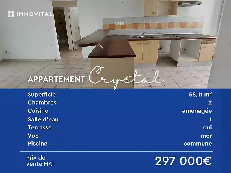 Appartement, 58,11 m²