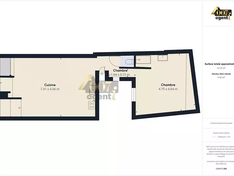 Appartement, 37,03 m²