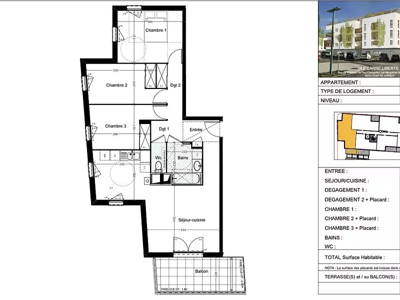 Appartement, 78,21 m²