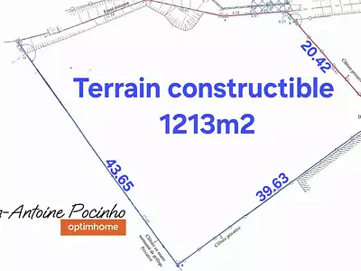 Terrain, 1 213 m²