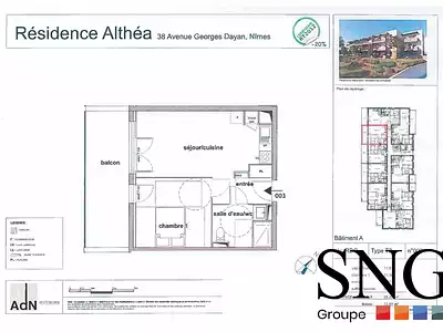 Appartement, 38,26 m²