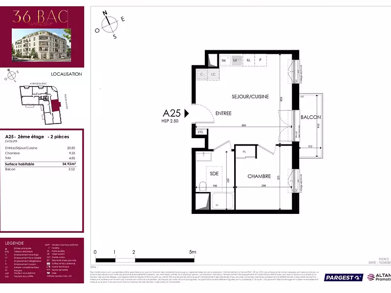 Appartement, 34,93 m²