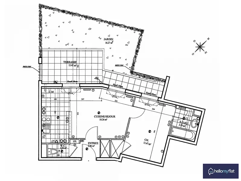 Appartement, 38,62 m²