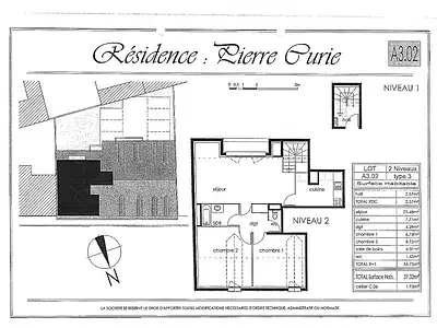 Appartement, 59,32 m²
