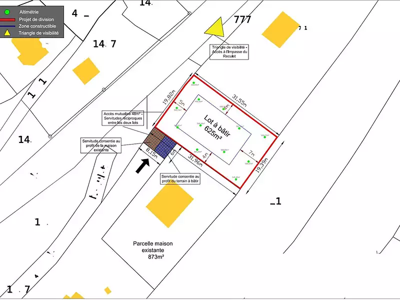 Terrain, 625 m²