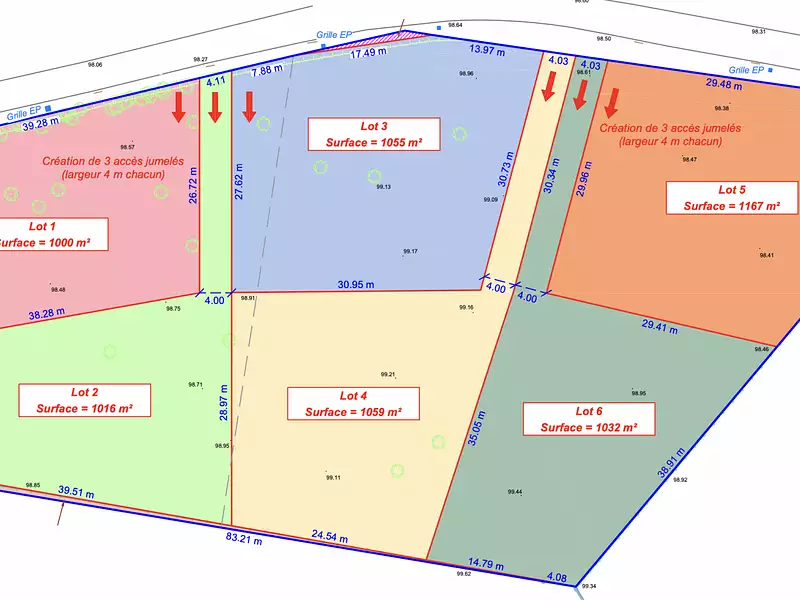 Terrain, 1 055 m²