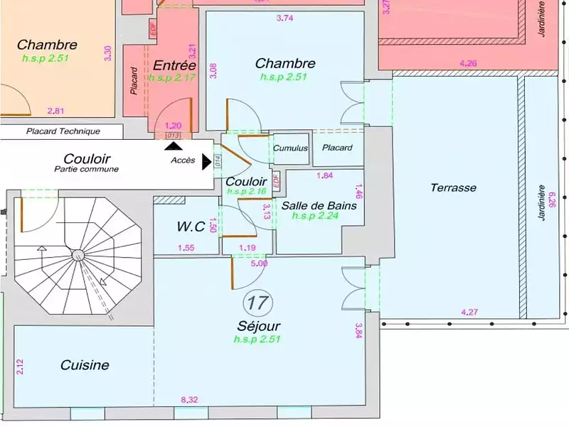 Appartement, 49 m²