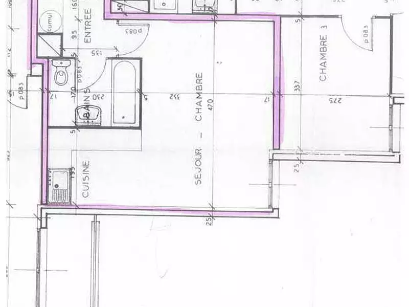 Appartement, 28,25 m²