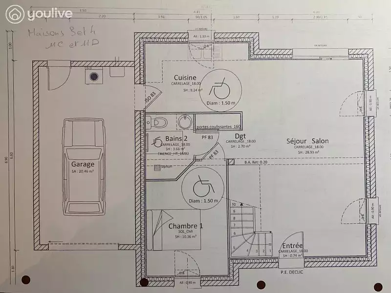 Maison, 91,28 m²