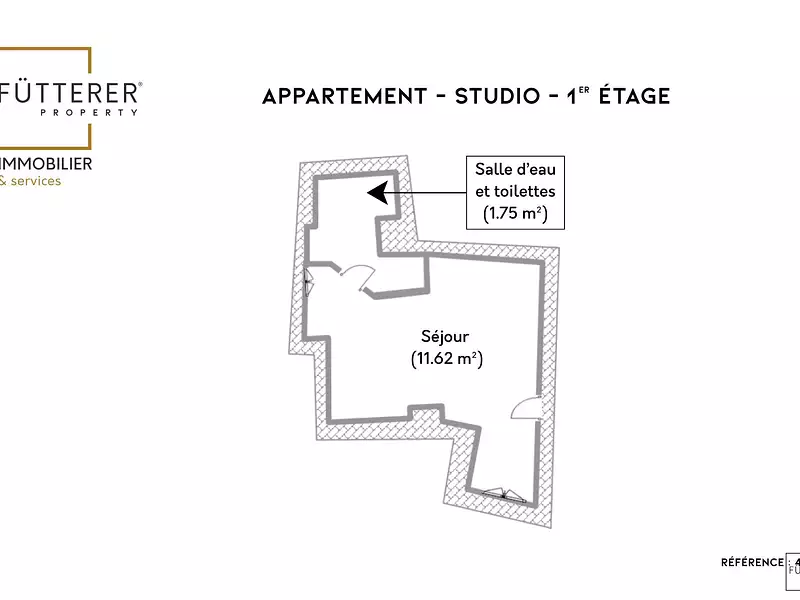 Appartement, 13,37 m²