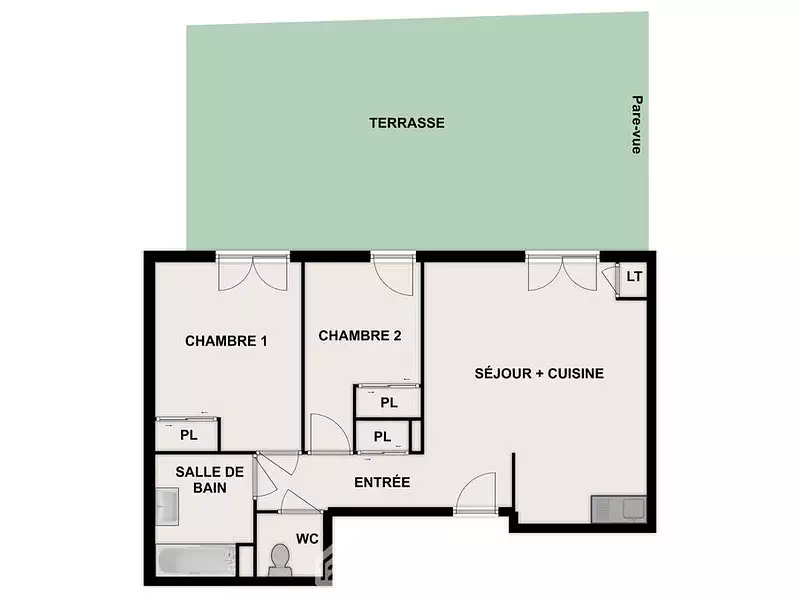 Appartement, 60,39 m²