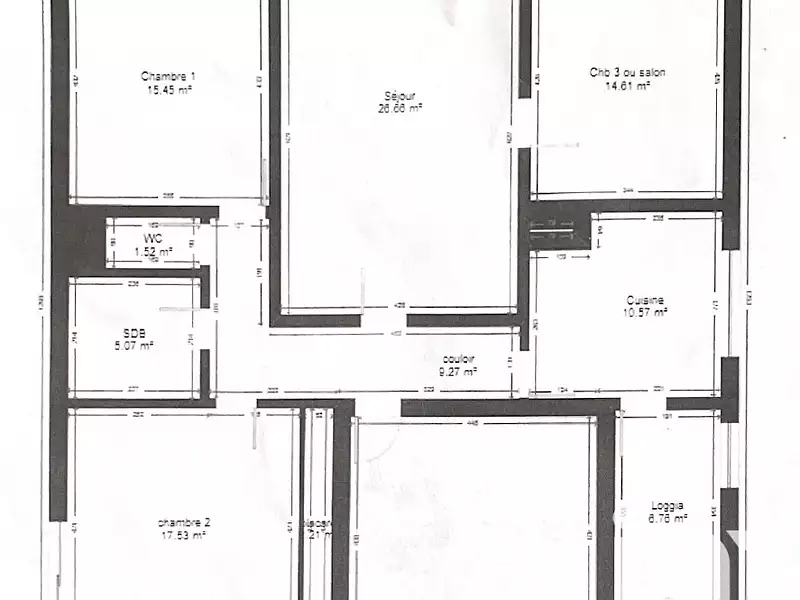 Appartement, 102 m²