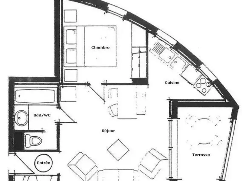 Appartement, 34,85 m²