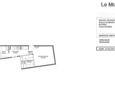 Appartement, 23 m²