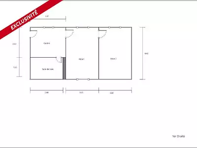 Appartement, 40 m²