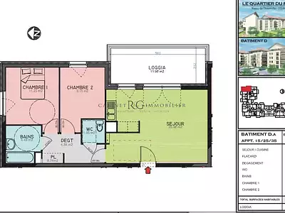 Appartement, 57,27 m²