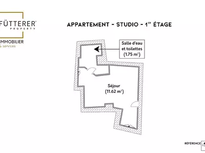 Appartement, 13,37 m²