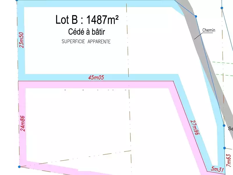Terrain, 1 487 m²