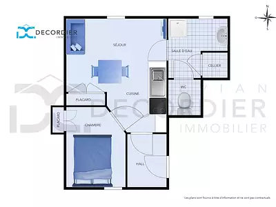 Appartement, 32,86 m²
