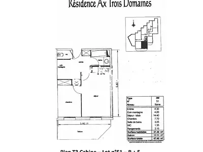Appartement, 34,27 m²