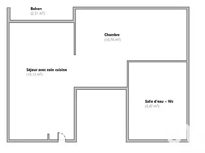 Appartement, 31 m²