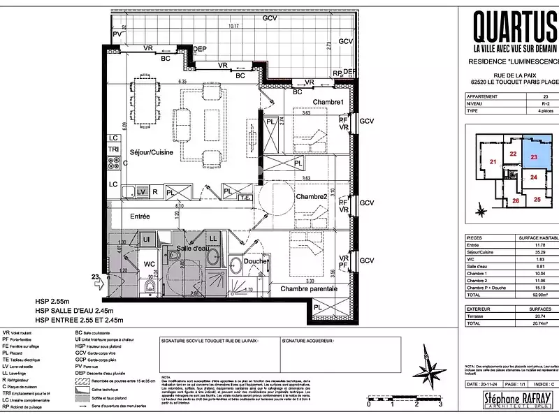 Appartement, 92,9 m²