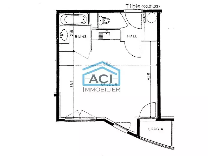 Appartement, 33,58 m²